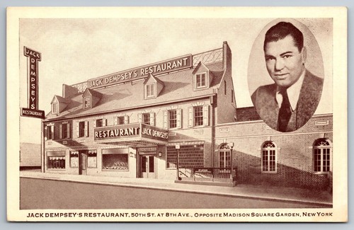 Postcard jack dempsey - postcard, dempsey's