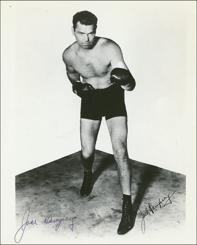 Jack dempsey signed photograph - signed,