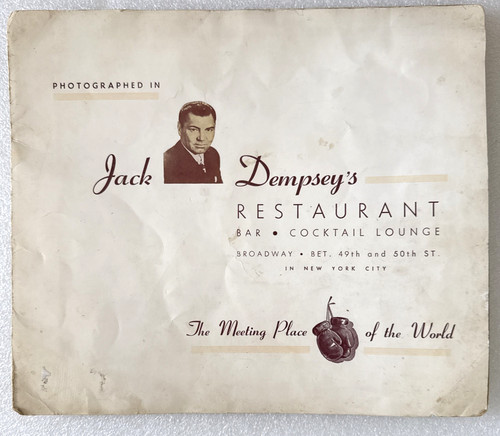 Jack dempsey autographed - jack,