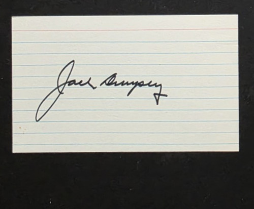 Jack dempsey autographed - jack,