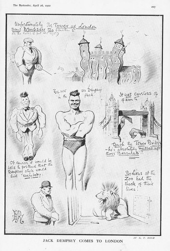 Jack dempsey caricatures the - dempsey,