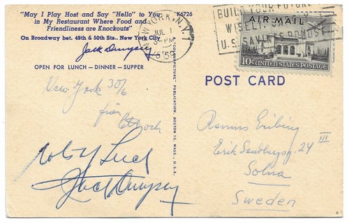 1959 usa boxing jack dempsey - 1959,
