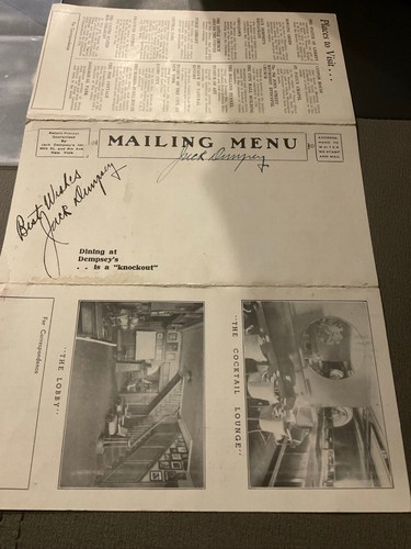 Jack dempsey signed - jack,