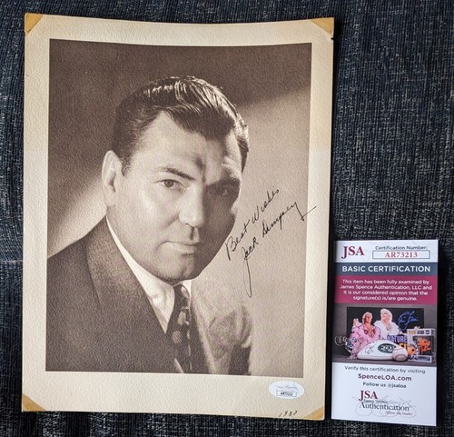 Jack dempsey signed studio - dempsey,