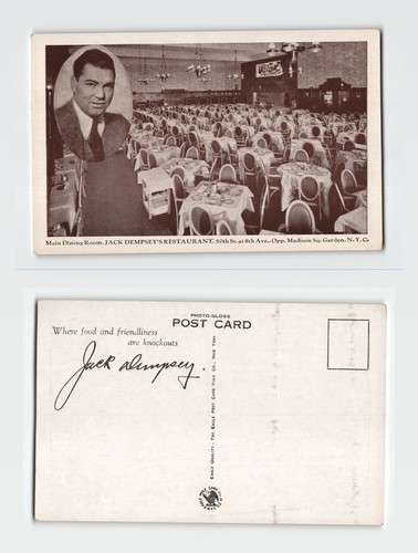 Postcard jack dempsey s - postcard,