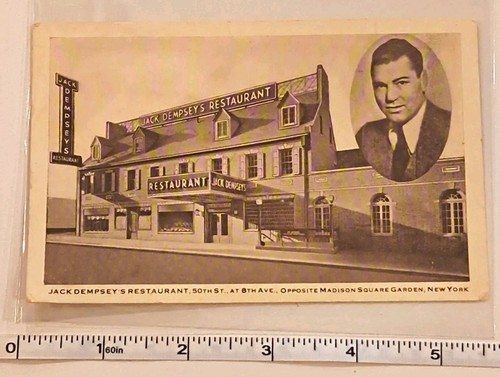 Vintage postcard jack dempsey - vintage,
