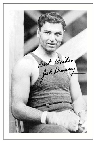 Jack dempsey signed - signed, autograph