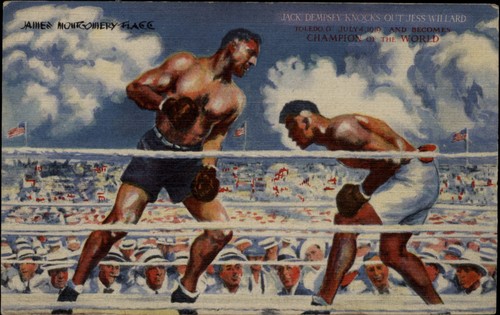 Jack dempsey knocks - dempsey, out
